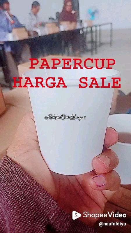 paper cup hot tea coffee | Shopee Video Indonesia